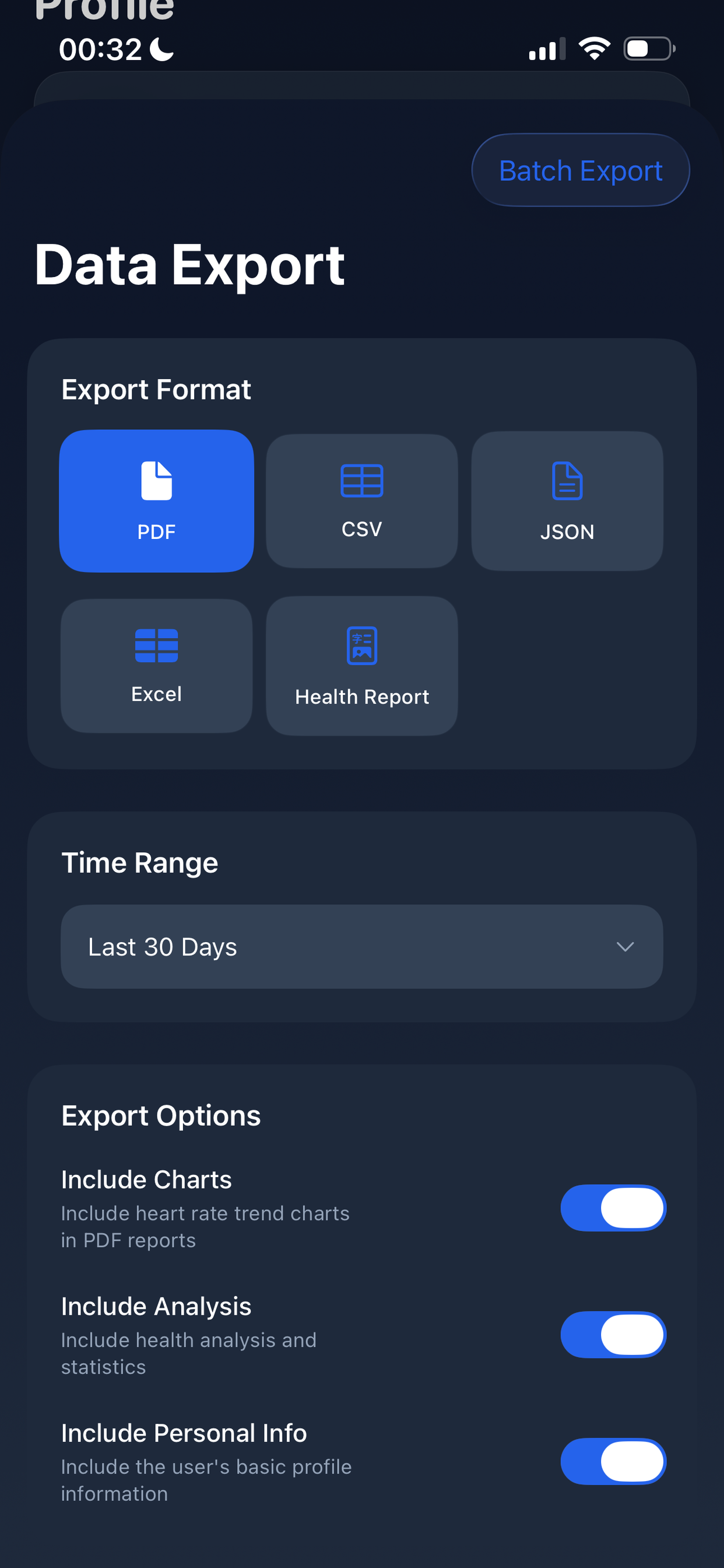 Data Export